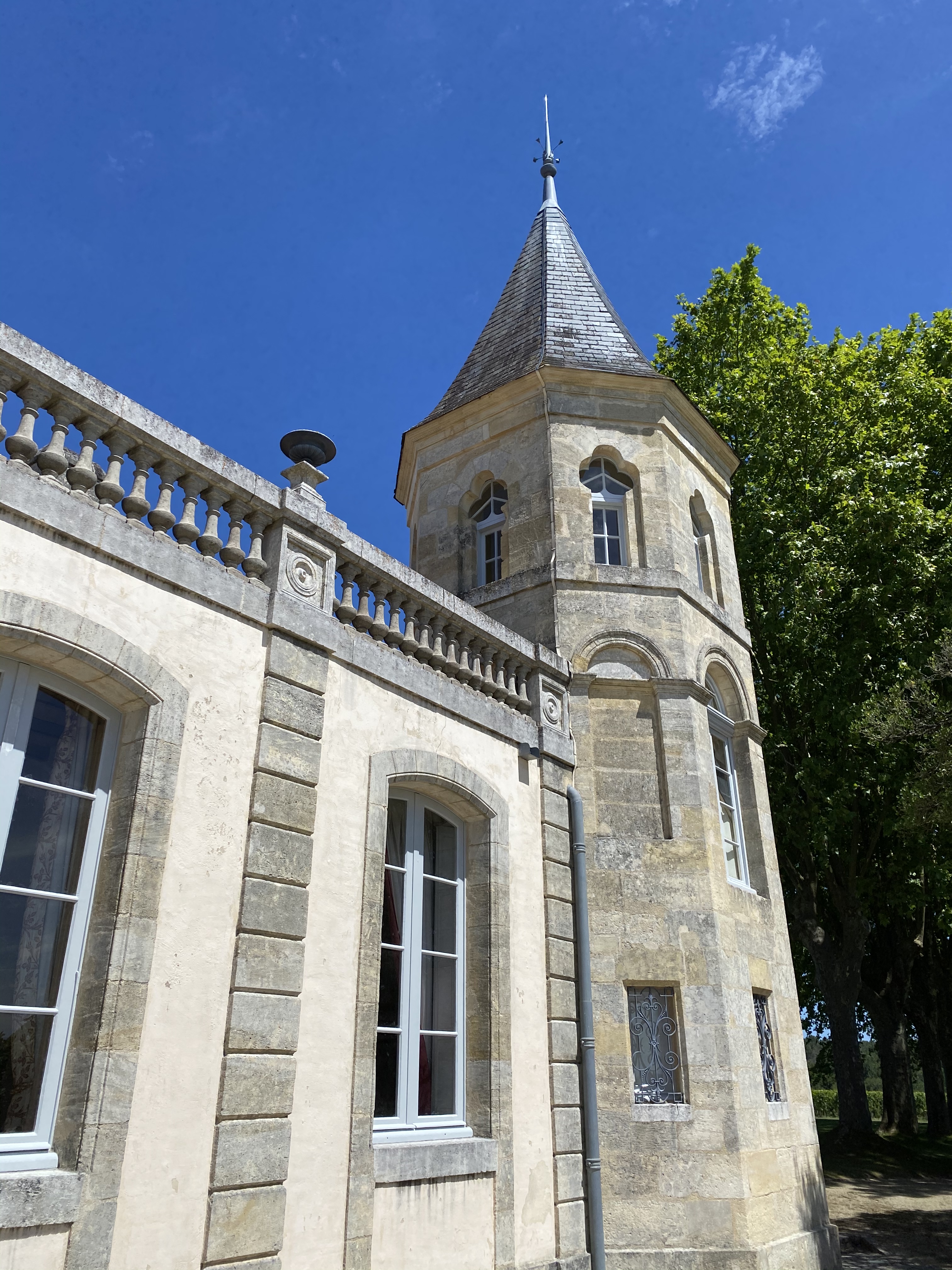 Tasting Wine During A Château Lunch