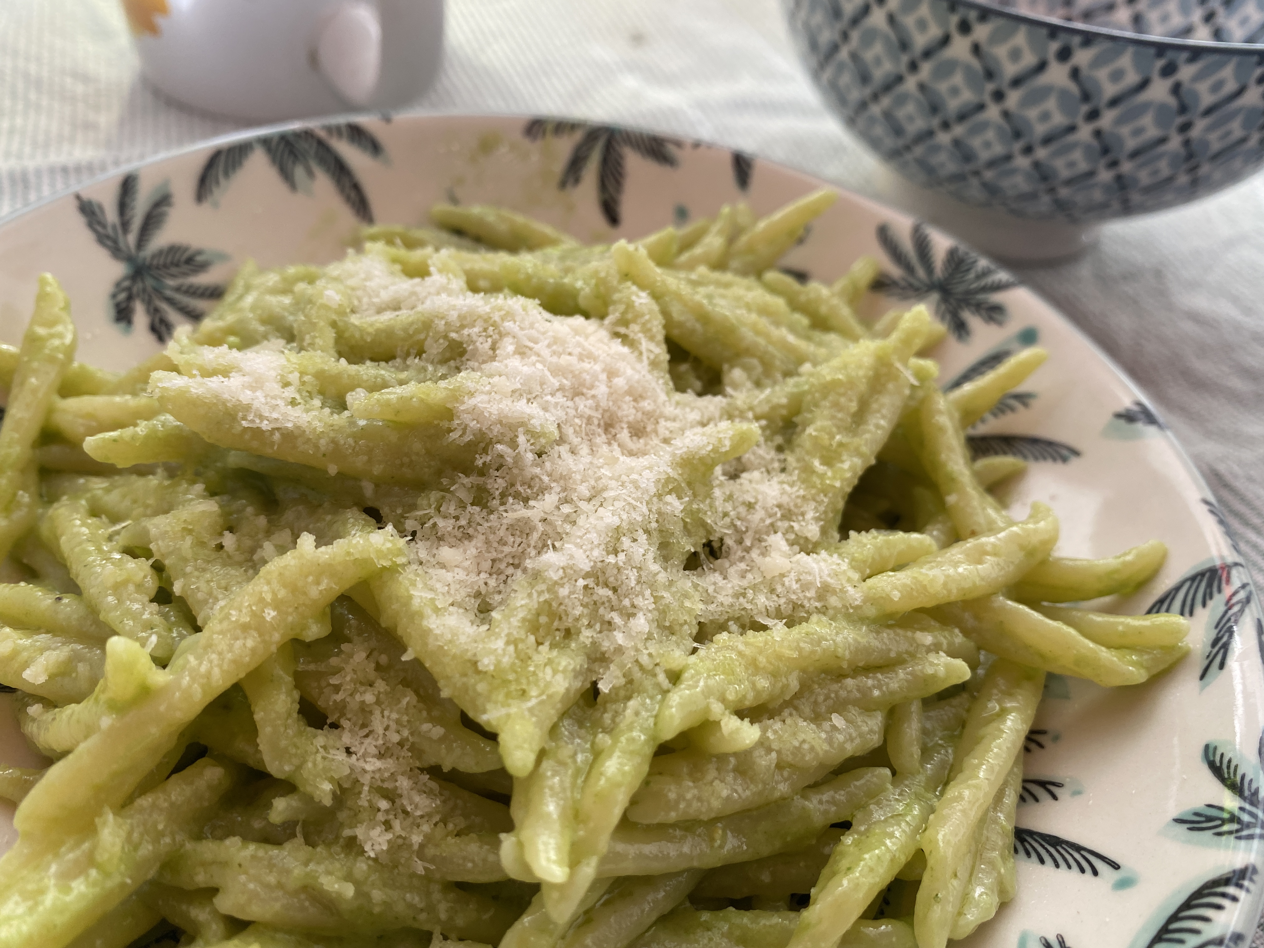 Trofie Pesto, Brado Soup & Champagne