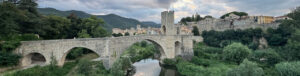 Spanish Dinner in Besalú in Catalonia, Spain